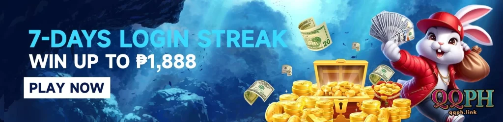 QQPH promotions banner featuring casino rewards, app download access, and exclusive welcome bonuses